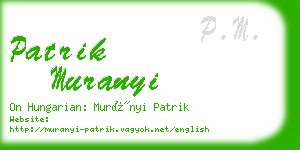 patrik muranyi business card